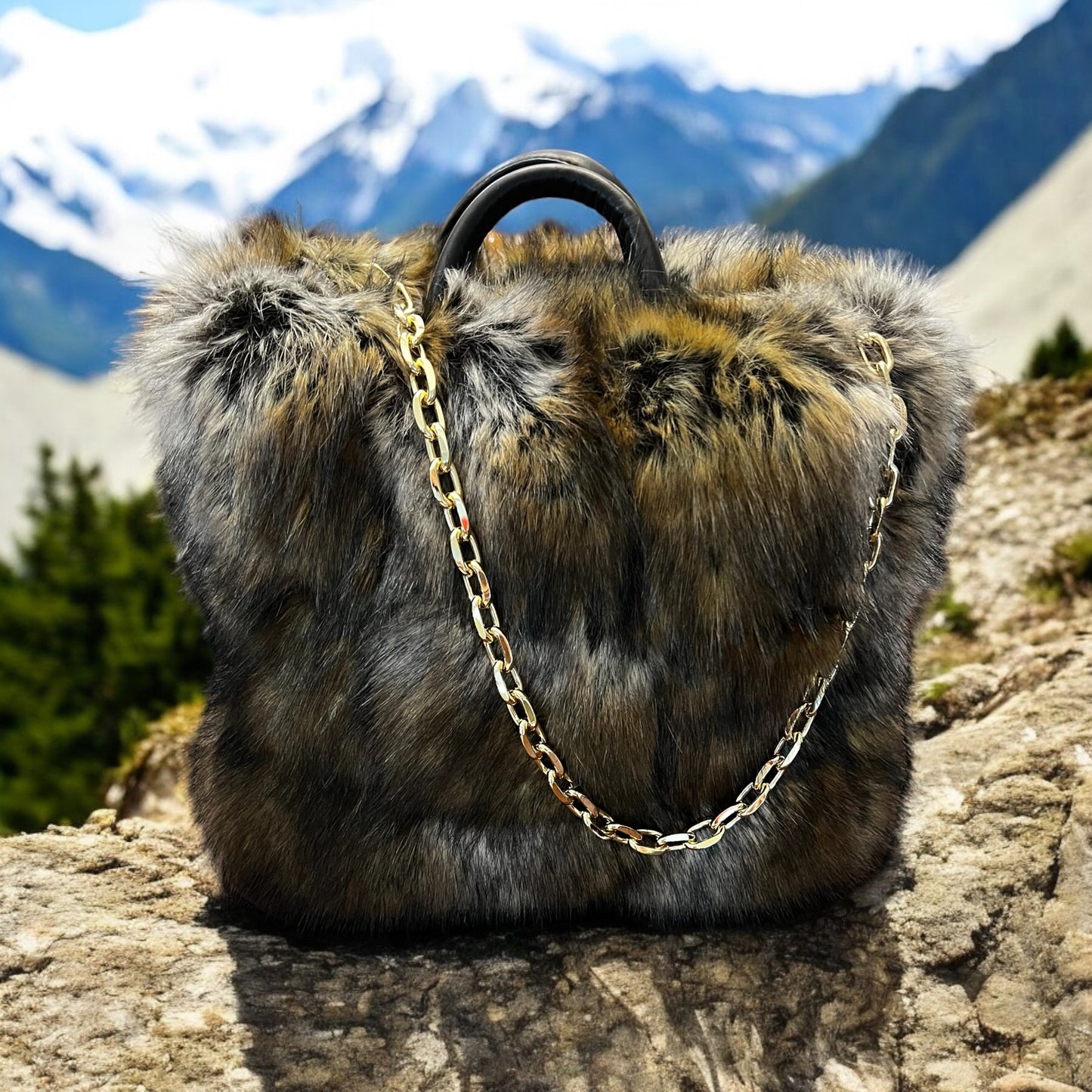 My Italian Happy Bag Faux Fur XL